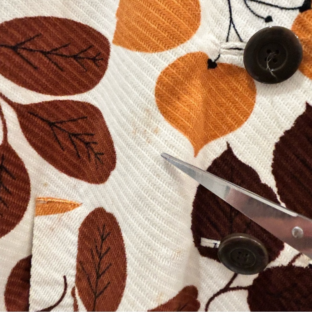 Anthropologie Elevenses changing colors fall leaf swing coat jacket 6 brown gold - Picture 13 of 16